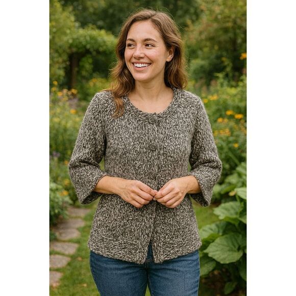 Fenn Wright Manson Alpaca Wool Women's Cardigan - Medium Boho - Picture 1 of 9